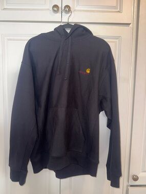 Carhartt WIP American Script Sweat Pullover Hoodie Black Men’s Size XL